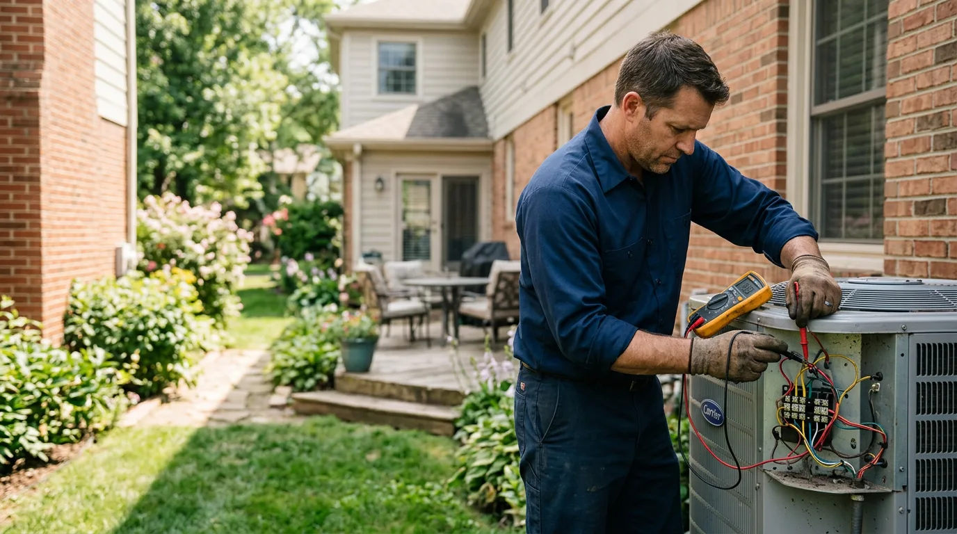 HVAC technician working near Clintonville, WI